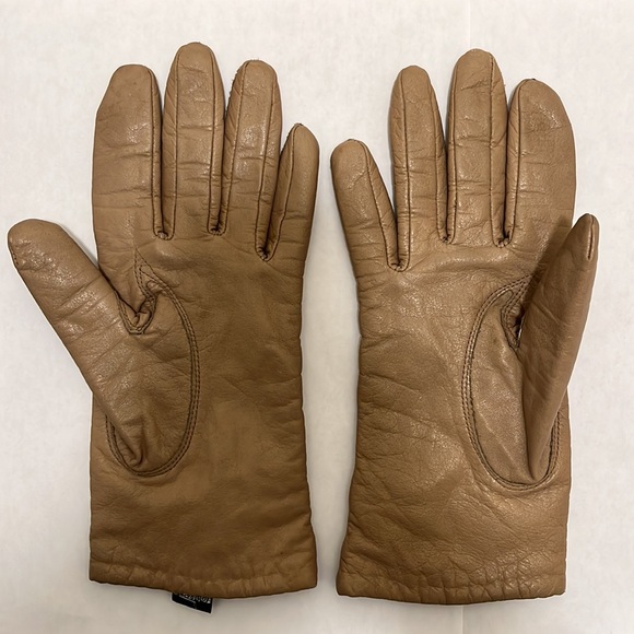 Hawk by Gates Genuine Leather Tan Gloves - Picture 3 of 6